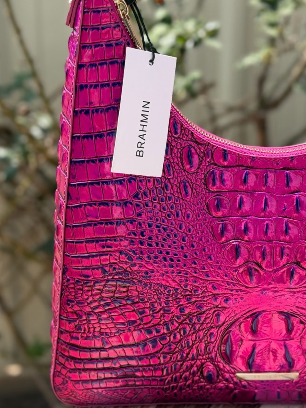 Brahmin Tabitha Voltage Violet Melbourne PRICE FIRM Pretty EYE! NWT - Picture 8 of 15